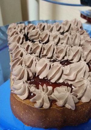 ダブルベリージャムチョコホイップトースト-レシピのメイン写真