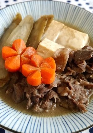 牛肉とごぼうのこってり味噌煮-レシピのメイン写真