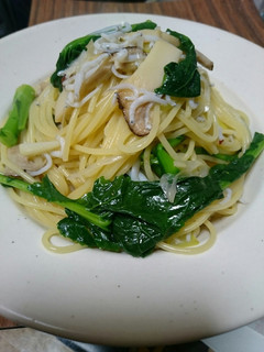 菜の花としらすのパスタ-レシピのメイン写真