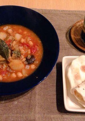牛こまとひよこ豆の煮込み|圧力鍋-レシピのメイン写真