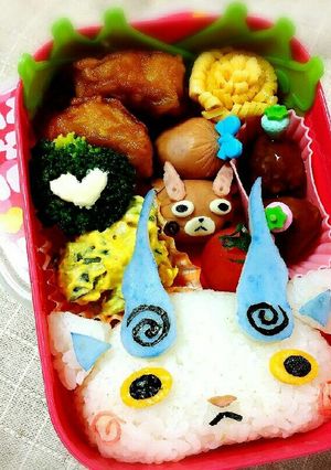 妖怪ウォッチ　コマさん♪キャラ弁-レシピのメイン写真