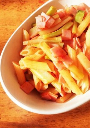 ブロッコリーの茎救済☆彩りパスタ-レシピのメイン写真