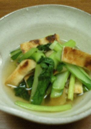 こんがり油揚げと小松菜の煮浸し-レシピのメイン写真