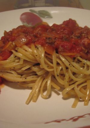 ミートソーススパゲッティー-レシピのメイン写真