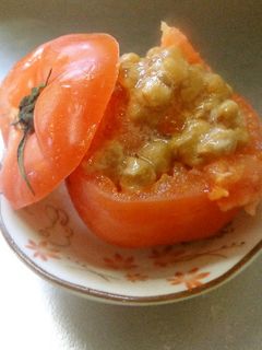 最速の納豆のトマトファルシー-レシピのメイン写真