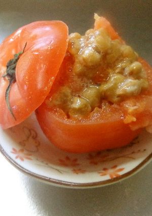 最速の納豆のトマトファルシー-レシピのメイン写真