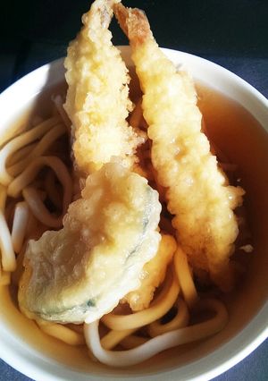冷凍うどんのひやかけ◆えび天のせ-レシピのメイン写真