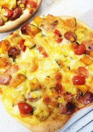 もちもちピザ☆休日ランチ-レシピのメイン写真
