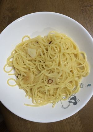 水つけパスタ ペペロンチーノ-レシピのメイン写真