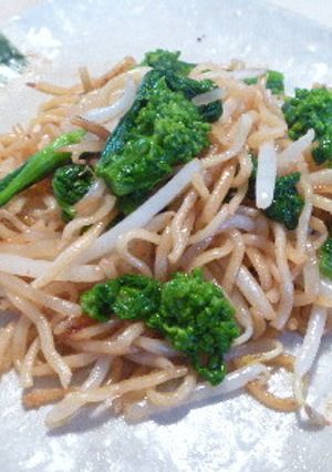 タラコ焼きそば菜の花炒め-レシピのメイン写真