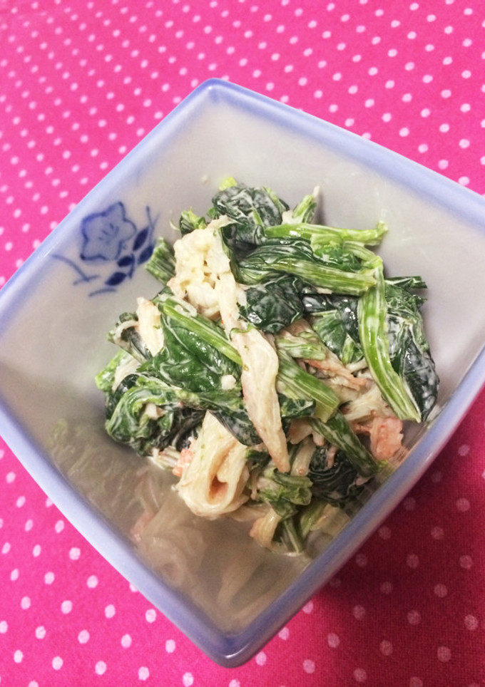 ほうれん草のしょうゆマヨ和え-レシピのメイン写真