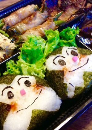 キャラ弁★彡おむすびマンむすび-レシピのメイン写真