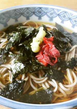 梅のせ花巻そば-レシピのメイン写真
