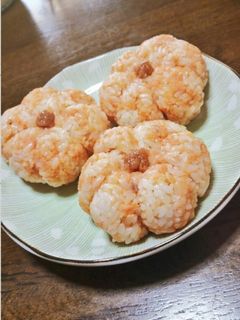 ❁花形の酢飯おにぎり❁-レシピのメイン写真
