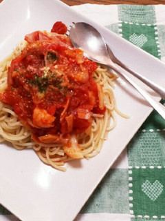 トマト缶 簡単本格的パスタ-レシピのメイン写真
