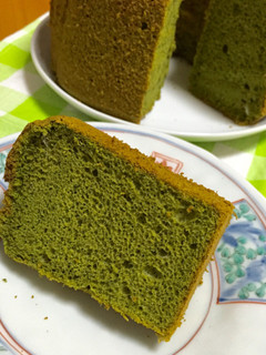 抹茶シフォンケーキ-レシピのメイン写真