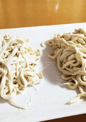 親子で簡単 男の手打ちうどん-レシピのメイン写真