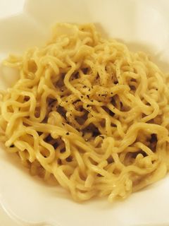 焼そば麺代用☆時短クリームスパゲッティ-レシピのメイン写真