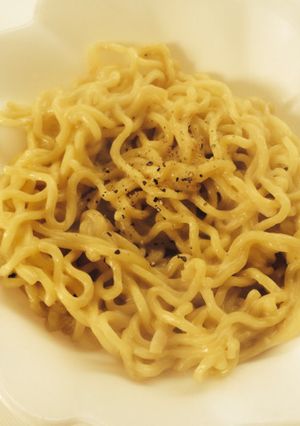 焼そば麺代用☆時短クリームスパゲッティ-レシピのメイン写真