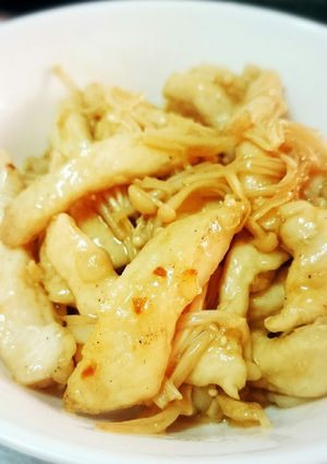鳥むね肉の簡単ガリバタしょうゆ炒め-レシピのメイン写真