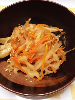 蓮根と牛蒡の金毘羅(キンピラ)-レシピのメイン写真