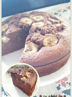 完熟バナナ救済♡チョコケーキ-レシピのメイン写真