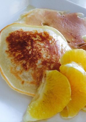 夏みかんソースがけパンケーキ-レシピのメイン写真