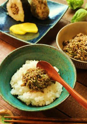 ふきのとう&サバ味噌煮缶でご飯のお供♪-レシピのメイン写真