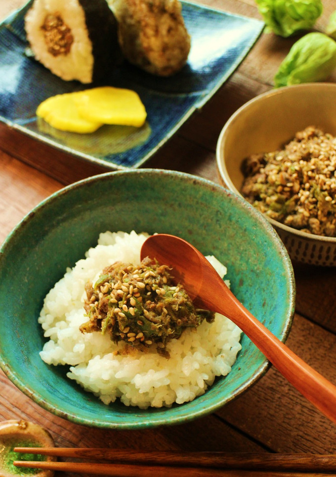 ふきのとう&サバ味噌煮缶でご飯のお供♪-レシピのメイン写真
