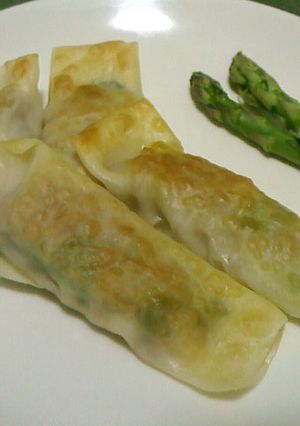 クレソンと牛肉の棒餃子-レシピのメイン写真