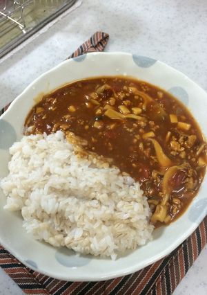【簡単】キノコたっぷりトマトカレー-レシピのメイン写真