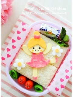 バレリーナの女の子♪キャラ弁-レシピのメイン写真