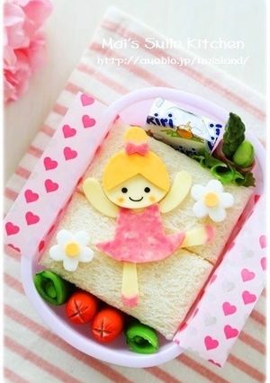 バレリーナの女の子♪キャラ弁-レシピのメイン写真