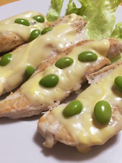 鶏ささみのマヨチーズ焼き♡-レシピのメイン写真