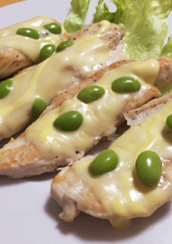 鶏ささみのマヨチーズ焼き♡-レシピのメイン写真