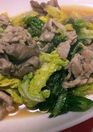 簡単！豚肉と白菜のさっぱりポン酢炒め♪-レシピのメイン写真