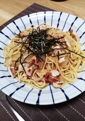 ツナと梅のパスタ-レシピのメイン写真