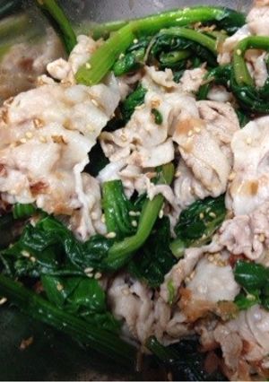 しゃぶしゃぶ肉でほうれん草の温サラダ-レシピのメイン写真