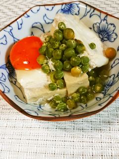 高野豆腐とグリンピースの卵とじ-レシピのメイン写真