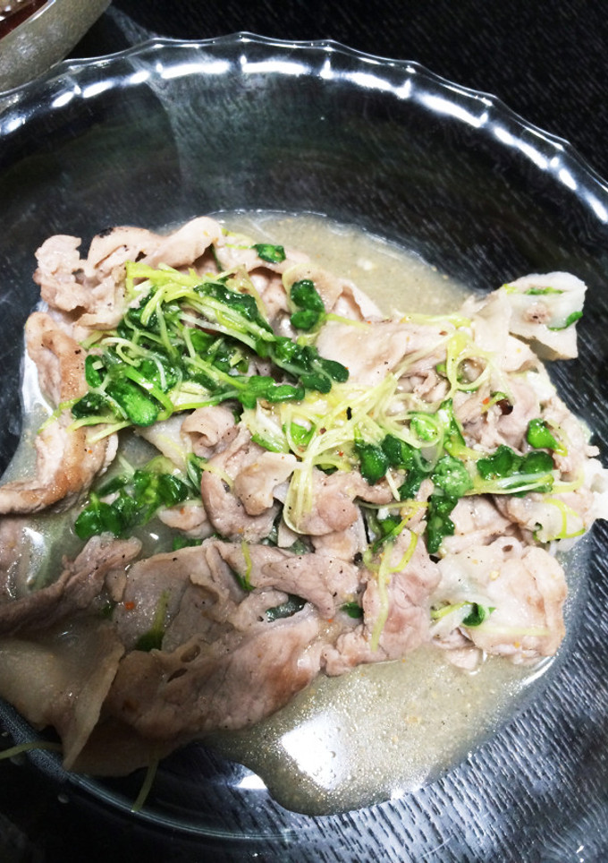 豚肉とかいわれ大根の炒め物-レシピのメイン写真