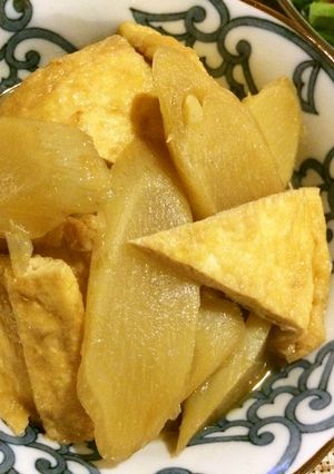うどと油揚げの煮物-レシピのメイン写真