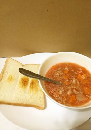 レンジで簡単ツナ缶ミネストローネ-レシピのメイン写真