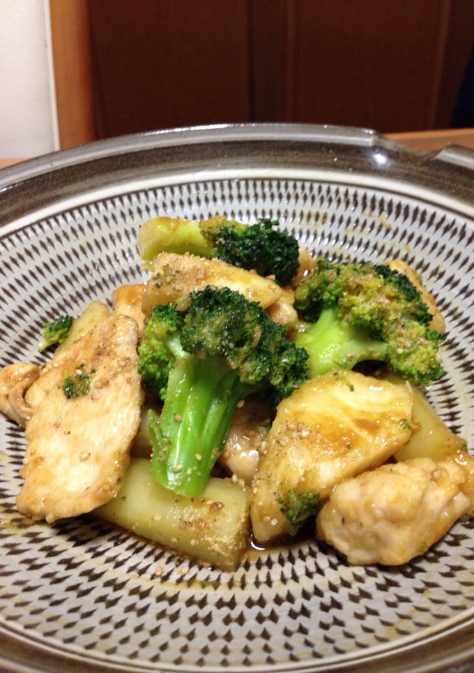 鶏肉と長芋のカレ炒め-レシピのメイン写真
