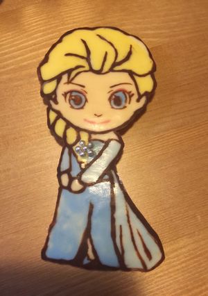 エルサのキャラチョコ-レシピのメイン写真