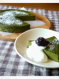 しっとり濃厚!豆腐抹茶ケーキ☆混ぜるだけ-レシピのメイン写真