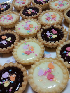 *子どもと作る二種の生チョコタルト*-レシピのメイン写真