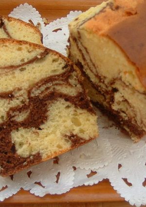 ホットケーキミックスで☆マーブルケーキ-レシピのメイン写真