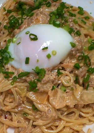 進化した！？我が家定番納豆キムチスパ-レシピのメイン写真