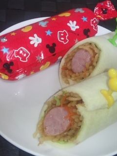 焼きそばとウィンナーのロールサンド-レシピのメイン写真