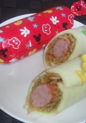 焼きそばとウィンナーのロールサンド-レシピのメイン写真